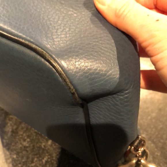 🛑SOLD🛑HTF Coach Dark Denim/Black Dylan Bag!! 🖤🖤 - Picture 6 of 12